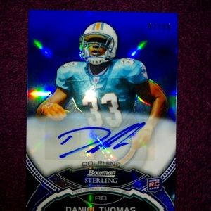 2011 BOWMAN STERLING...DANIEL THOMAS RC/AUTOGRAPH CARD #97/99